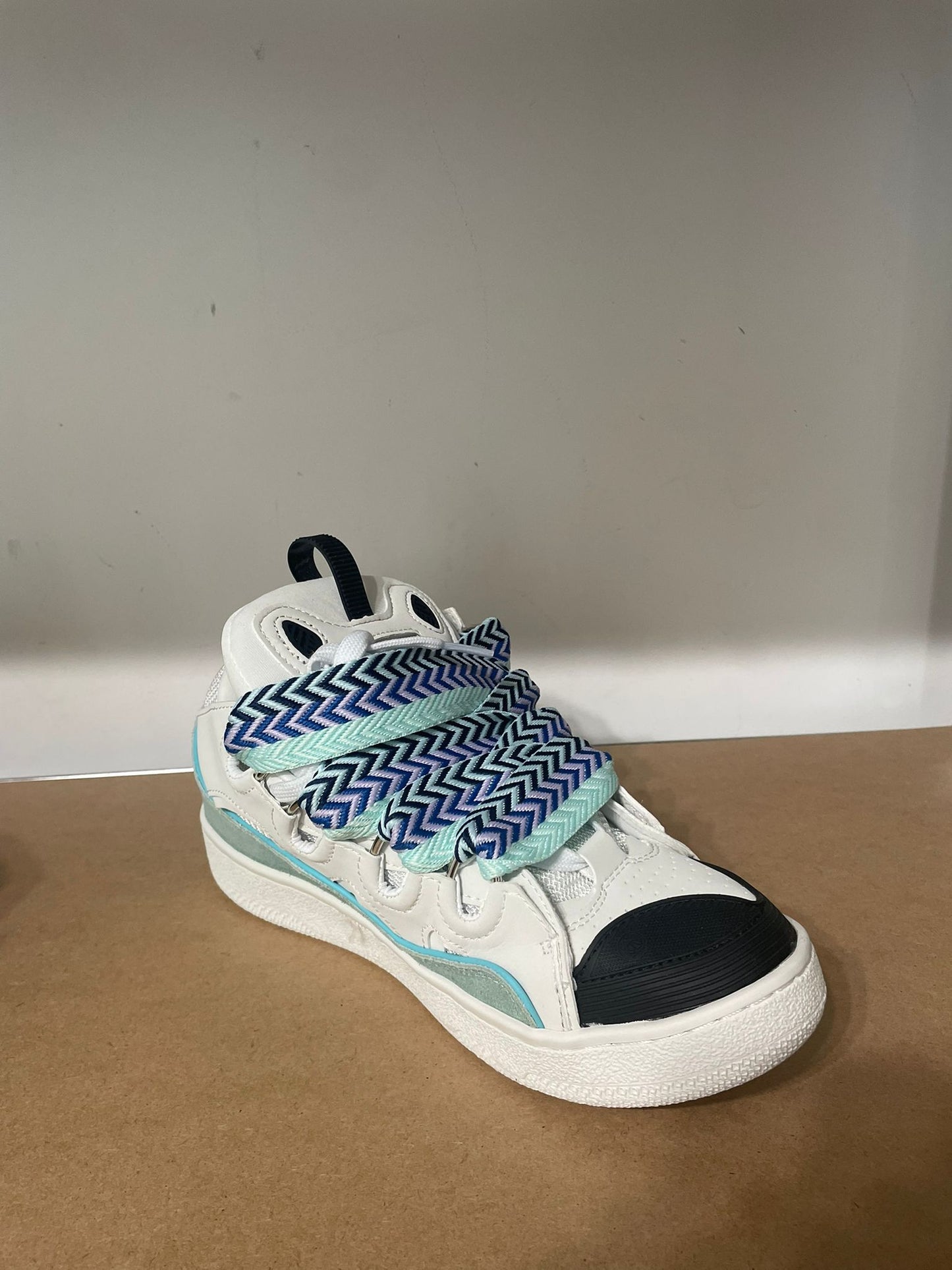 Lanvin Curb Sneaker White & Blue | Full Box